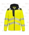 Chaqueta polar muy gruesa de alta visibilidad bicolor de alta gama