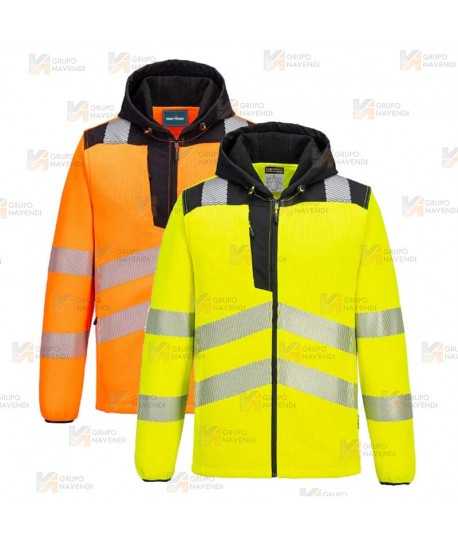 Chaqueta polar de alta visibilidad bicolor de alta gama