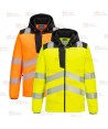 Chaqueta polar de alta visibilidad bicolor de alta gama
