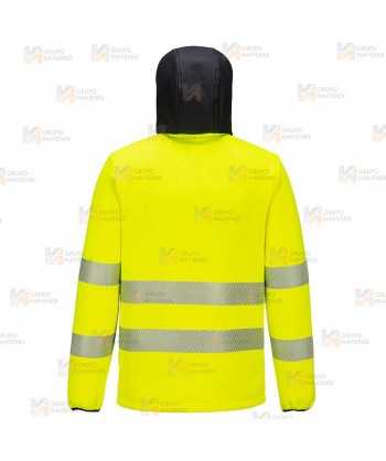 Chaqueta polar muy gruesa de alta visibilidad bicolor de alta gama