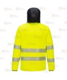 Chaqueta polar muy gruesa de alta visibilidad bicolor de alta gama