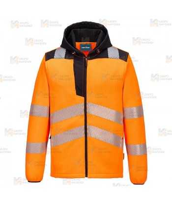 Chaqueta polar muy gruesa de alta visibilidad bicolor de alta gama