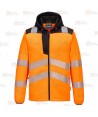Chaqueta polar muy gruesa de alta visibilidad bicolor de alta gama