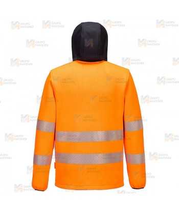 Chaqueta polar muy gruesa de alta visibilidad bicolor de alta gama