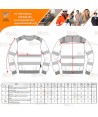 Sudadera bicolor alta visibilidad con cuello redondo