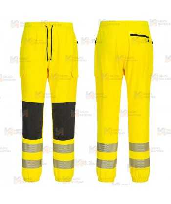 Pantalón Jogger con tejido elástico de alta visibilidad