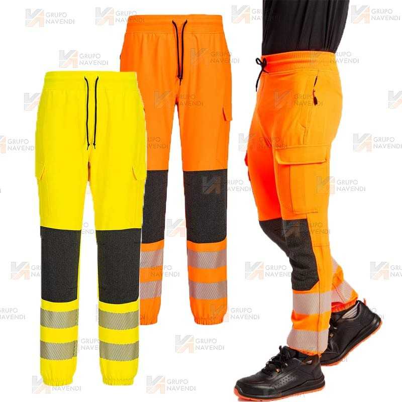 Pantalón Jogger con tejido elástico de alta visibilidad
