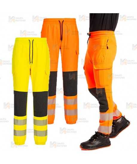 Pantalón Jogger con tejido elástico de alta visibilidad