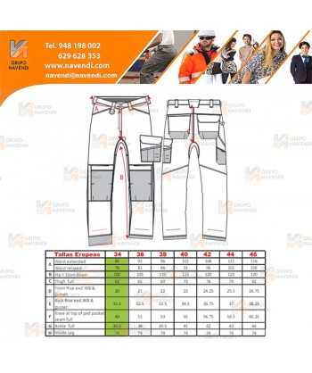 Pantalón con tejido elástico de alta visibilidad