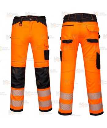 Pantalón con tejido elástico de alta visibilidad
