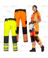 Pantalón con tejido elástico de alta visibilidad