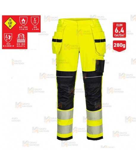 Pantalón ignífugo Modaflame de alta visibilidad y multinorma