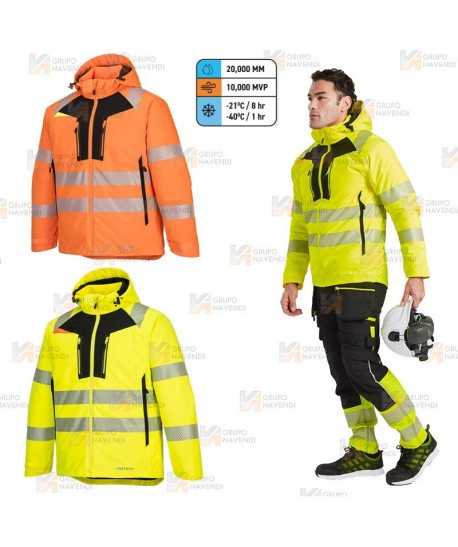 Parka impermeable de alta visibilidad con forro Insulatex para frío intenso