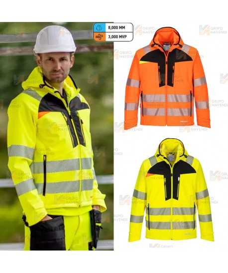 Softshell impermeable de alta visibilidad