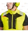 Chaleco Hybrid Baffle de alta visibilidad color amarillo flúor y negro