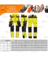 Pantalón Holster DX4 de alta visibilidad, con bolsillos desmontables