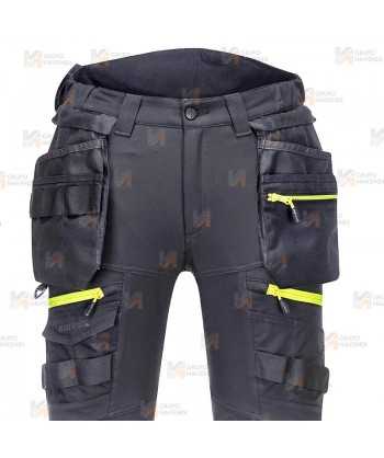 Pantalón Holster DX4 de alta visibilidad, con bolsillos desmontables