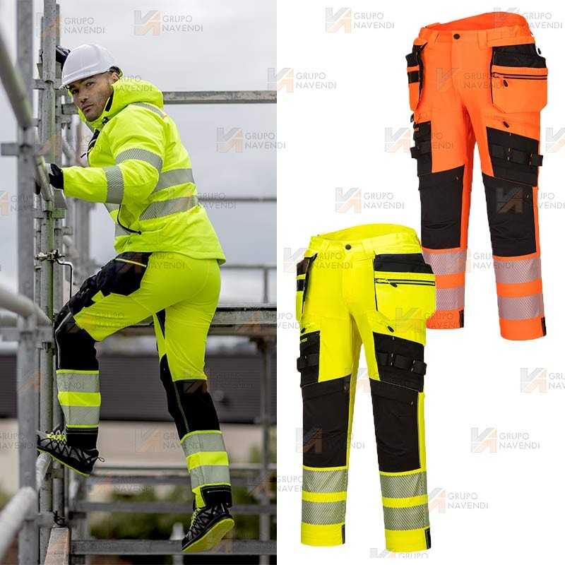 Pantalón Holster DX4 de alta visibilidad, con bolsillos desmontables