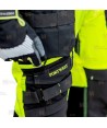 Pantalón Holster DX4 de alta visibilidad, con bolsillos desmontables color amarillo flúor/negro