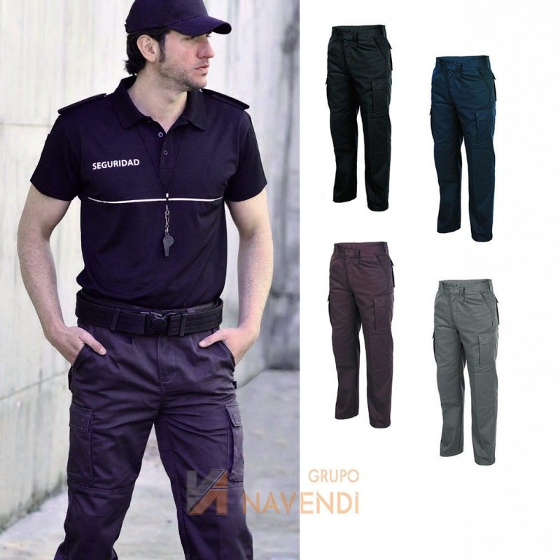 Pantalones táctico, bielástico, multibolsillos
