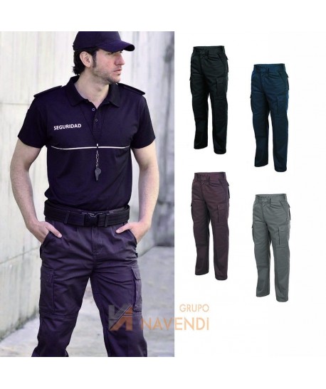 Pantalones táctico, bielástico, multibolsillos