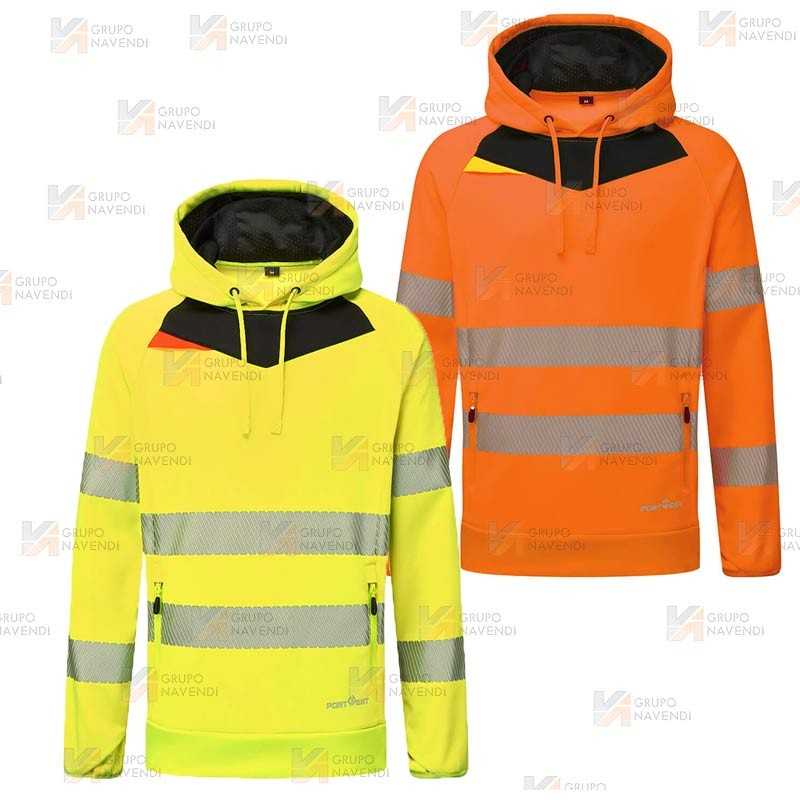 Sudadera gruesa de alta visibilidad con capucha