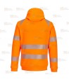 Sudadera gruesa de alta visibilidad con cremallera