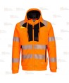Sudadera gruesa de alta visibilidad con cremallera