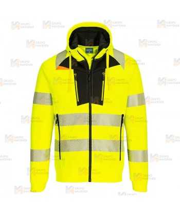 Sudadera gruesa de alta visibilidad con cremallera