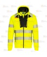 Sudadera gruesa de alta visibilidad con cremallera