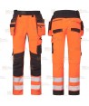 Pantalón Holster DX4 de alta visibilidad, con bolsillos desmontables
