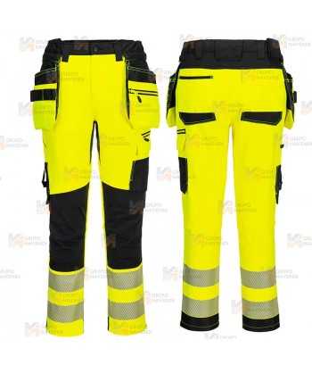 Pantalón Holster DX4 de alta visibilidad, con bolsillos desmontables