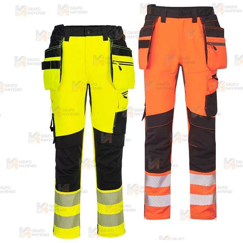 Pantalón Holster DX4 de alta visibilidad, con bolsillos desmontables