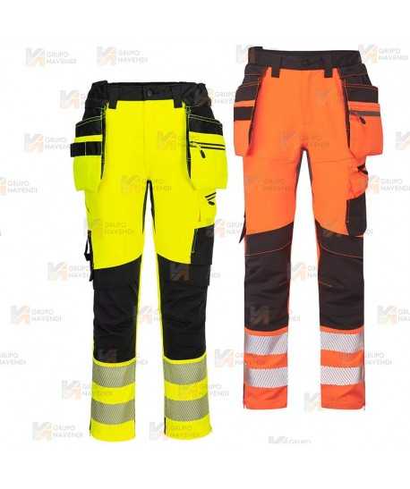 Pantalón Holster DX4 de alta visibilidad, con bolsillos desmontables