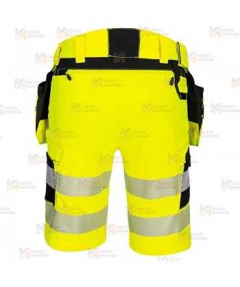 Bermudas DX4 de alta visibilidad, con bolsillos desmontables