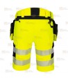 Bermudas DX4 de alta visibilidad, con bolsillos desmontables