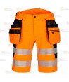 Bermudas DX4 de alta visibilidad, con bolsillos desmontables