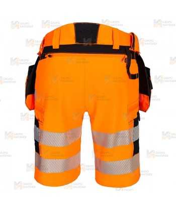 Bermudas DX4 de alta visibilidad, con bolsillos desmontables