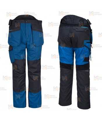 Pantalones de trabajo bicolor, multielásticos con refuerzos