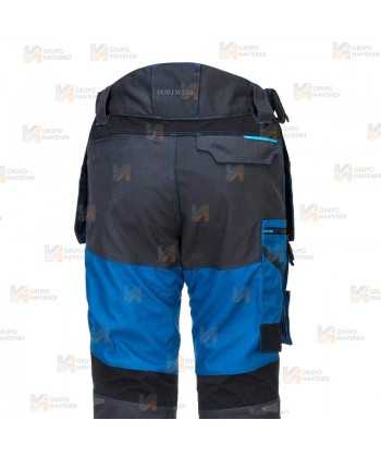 Pantalones de trabajo bicolor, multielásticos con refuerzos