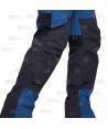 Pantalones de trabajo bicolor, multielásticos con refuerzos