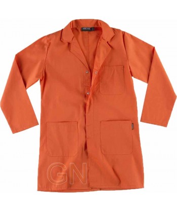 Bat unisex de corchetes ocultos y sin puños color naranja
