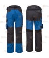 Pantalones de trabajo bicolor, multielásticos con refuerzos