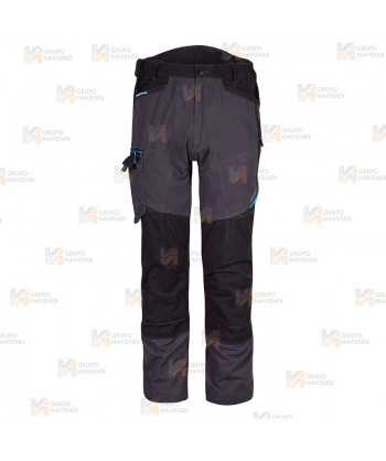 Pantalones de trabajo bicolor, multielásticos con refuerzos