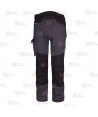 Pantalones de trabajo bicolor, multielásticos con refuerzos