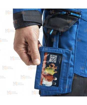 Pantalones de trabajo bicolor, multielásticos con refuerzos