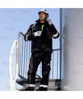 Pantalón ignífugo con tejido elástico y protección química