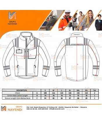 Softshell ignífugo con tejido elástico y protección química