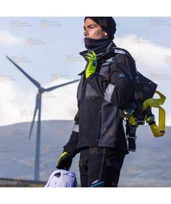 Softshell ignífugo con tejido elástico y protección química