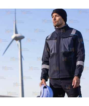 Softshell ignífugo con tejido elástico y protección química